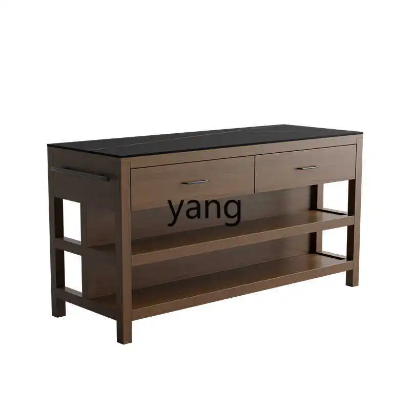 LMM   kitchen island cabinet removable separate open cooking table bar