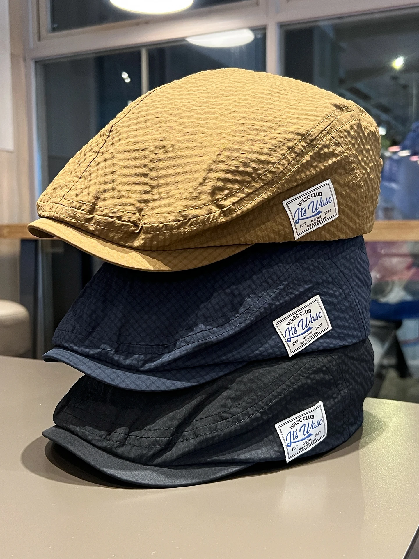 

Retro forward hat couple hat male and female alphabet beret summer and autumn quick drying breathable duckbill hat