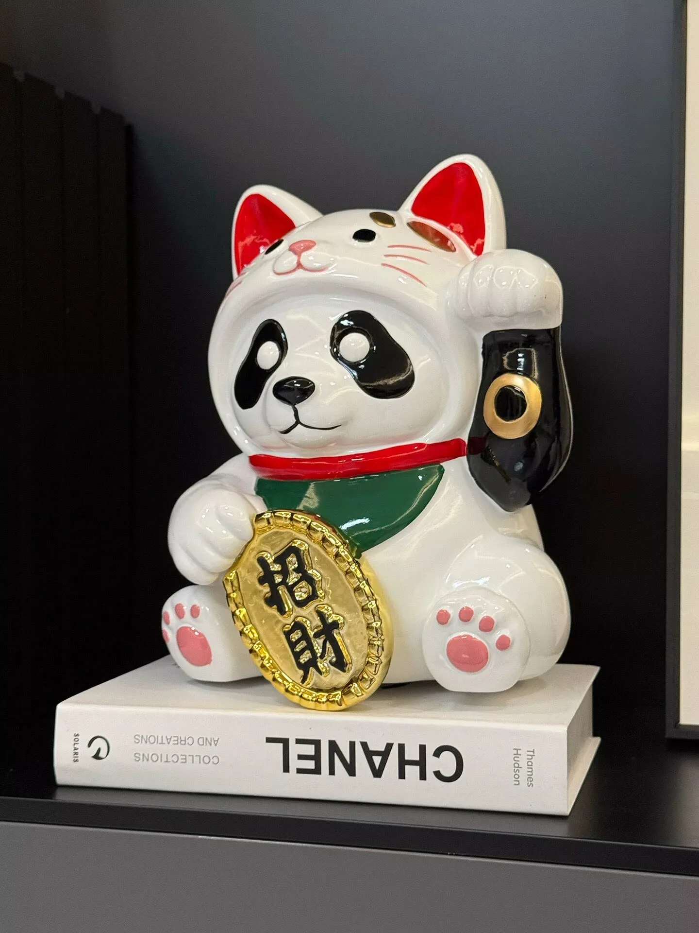 Room decor items cute pandas wealth seeking cats desktop ornaments decorations store wealth seeking treasure seeking Feng Shui o