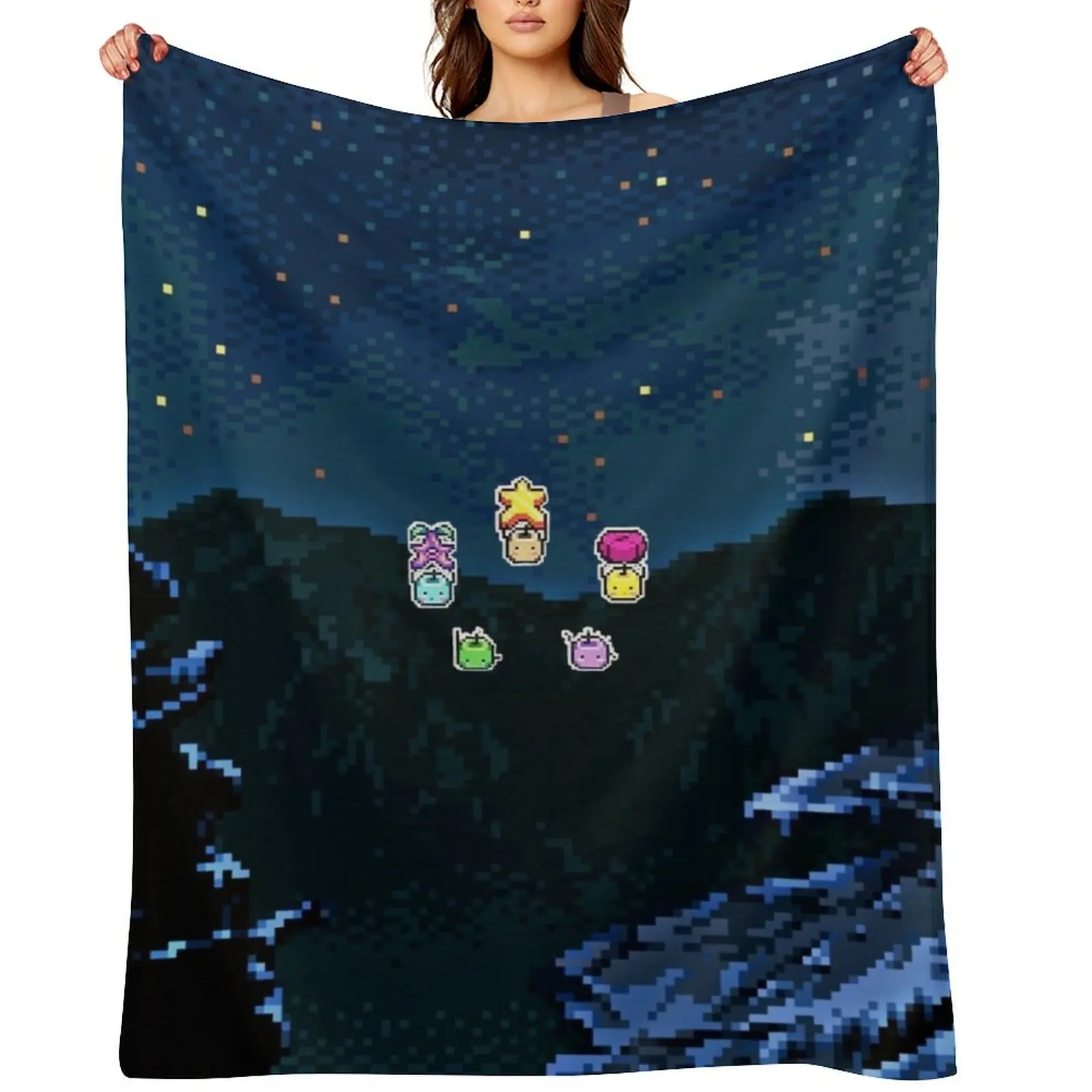 

Junimos night sky Throw Blanket Stuffeds Sofa Soft Beds Softest Blankets