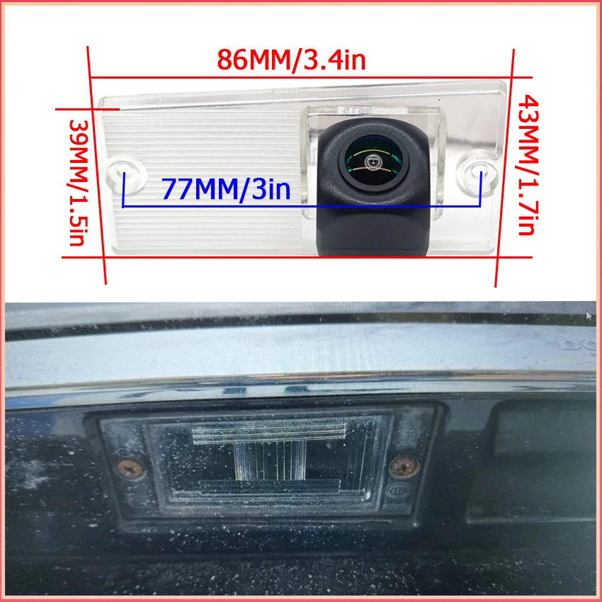 Dynamic Trajectory HD CCD Night Vision Rear View Camera For KIA Sportage KM 2005~2010 Rio Hyundai Entourage Backup 1080X720P Car
