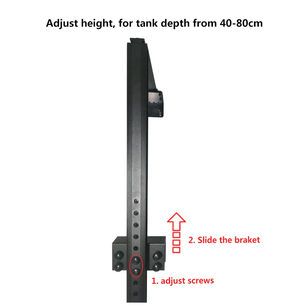 PopBloom-Universal Mounting Arm Bracket for Reef Marine Aquarium Light, Easy to Install, RS90, S40 +, S50