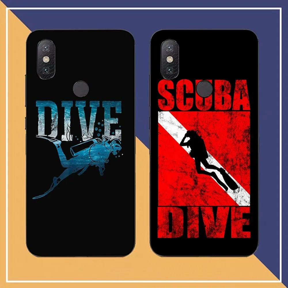 

Scuba Diver Diving Phone Case For Redmi Note 4 X 5 A 6 7 8 T 9 9S 10 11 11S 11Epro Poco M3 Pro