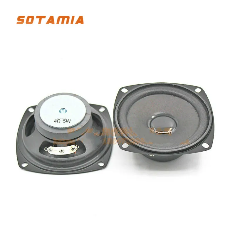 SOTAMIA 2Pcs 3 Zoll Portable Sound Audio Lautsprecher Taucher 4 Ohm 5W DIY Bluetooth Stereo Musik Verstärker Lautsprecher für Heimkino