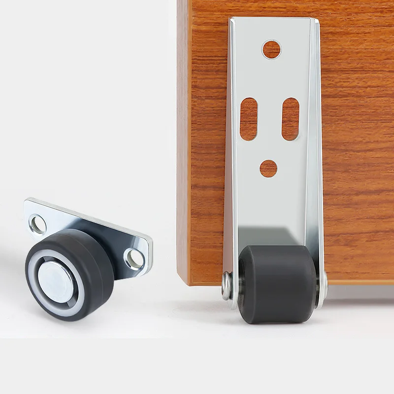 

Quiet Vertical Mini Track Sliding Door Wheels Nylon Universal Support for Furniture Moving Weight Bearing Door Drape Wheels