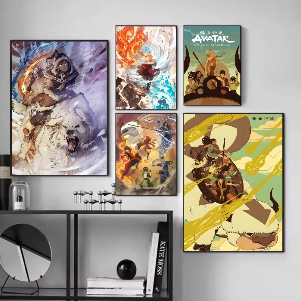CARTOON  Anime A-AVATARS posters Self-adhesive Paper Print Home Living Room Bedroom Entrance Bar Cafe Art