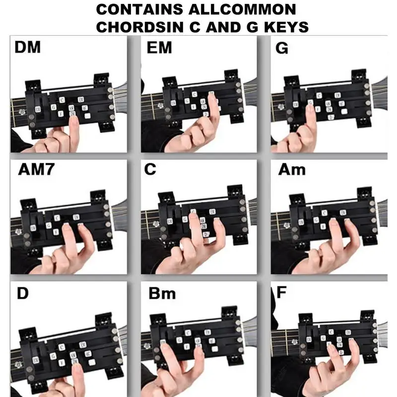 Guitar Chord Helper Multipurpose Guitar Chord Presser For Beginner User Friendly Chord Helper Guitar Teaching Aids For Adults