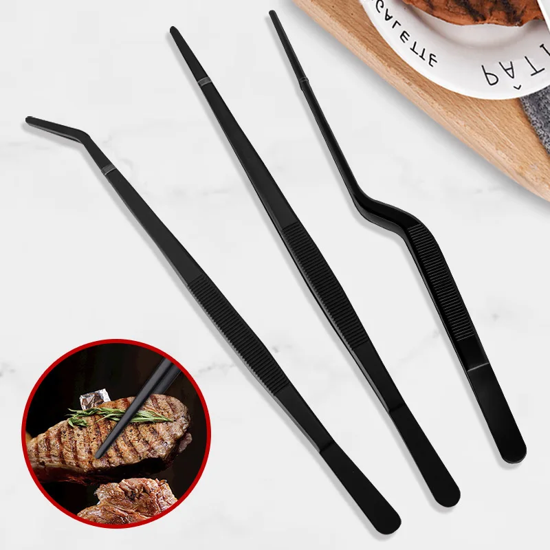 

3 шт. кухонные щипцы из нержавеющей стали, пинцеты с кулинарным покрытием, многофункциональные пинцеты, щипцы для барбекю-укладка пищевых продуктов, декор для выпечки