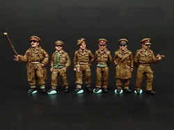 Figura de resina fundida a escala 1/72, Kit de MODELO DE oficial británico sin pintar, envío gratis