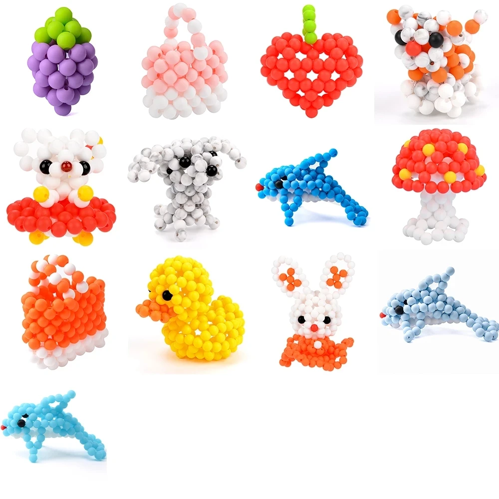 LOFCA Hand-Knitted Silicone Beads Soft HandMade Diy Homemade  Finished Product Making Gift Safety Food Grade Nursing