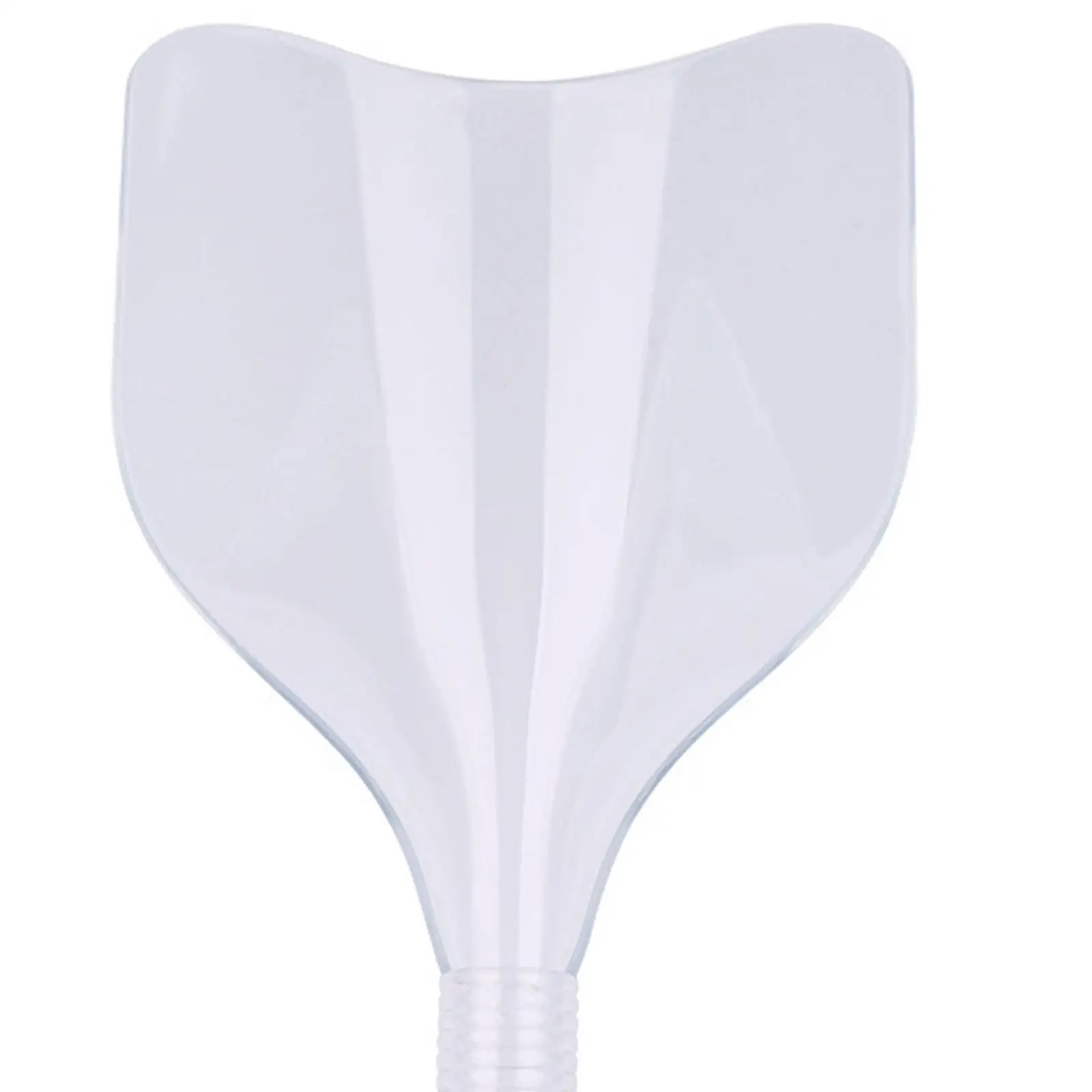Professional Salon Face Shield Hair Mask with Handle Durable Plastic Hair Protector for Heating Mask and Color Treatments