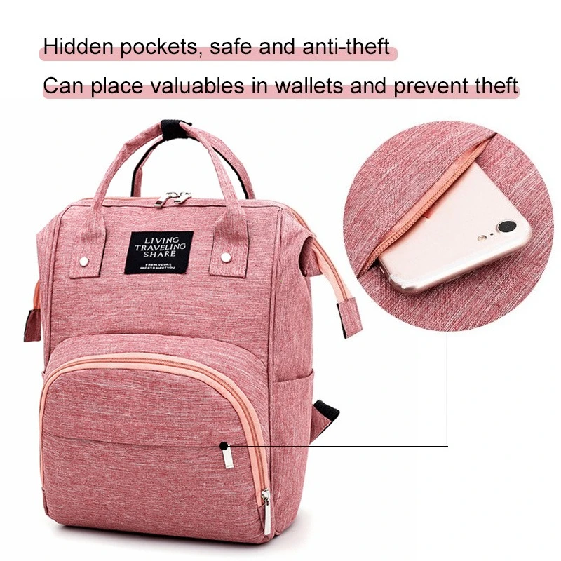 ママと赤ちゃんのための大容量おむつバッグ,防水バックパック,屋外旅行のための多機能バッグ,ベビーケア