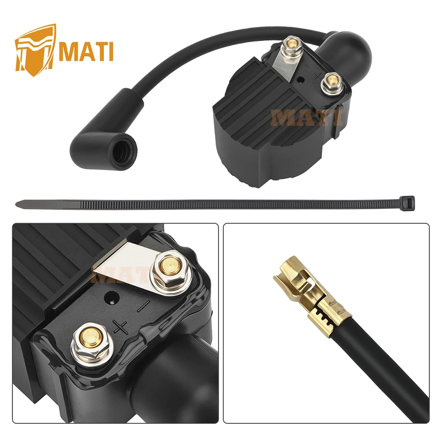 M MATI Ignition Coil w/ Cable Set For Outboard Mercury 6HP 8HP 9.9HP 10HP 15HP 20HP 25HP 813715A2 832757A4