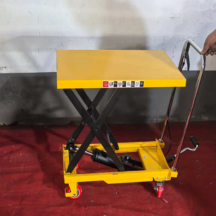 Carrinho de mesa elevatória com mesa elevatória Carrinho de elevação hidráulico para manuseio de materiais