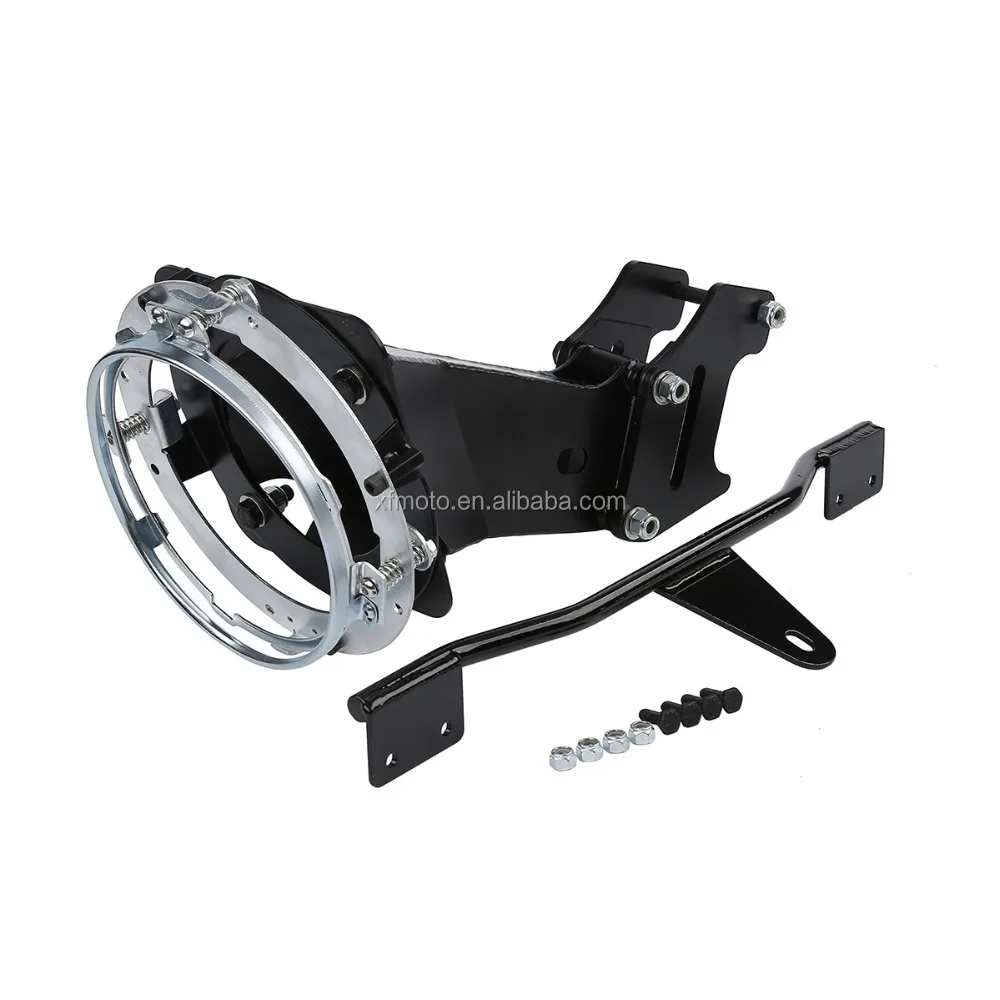 

TCMT XF2906E07-01 Fairing Mount Kit 7" Headlight Ring Suit for Harley Dyna Street Bob Wide Glide 06-17