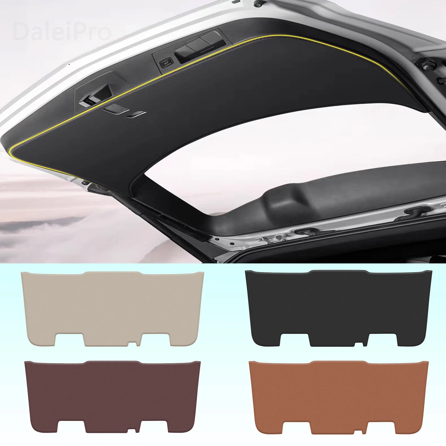 For Mercedes Benz GLB X247 2020-2025 Car Liftgate Protection Mat Rear Trunk Protection Cover Anti-kick Leather Decoration Pad