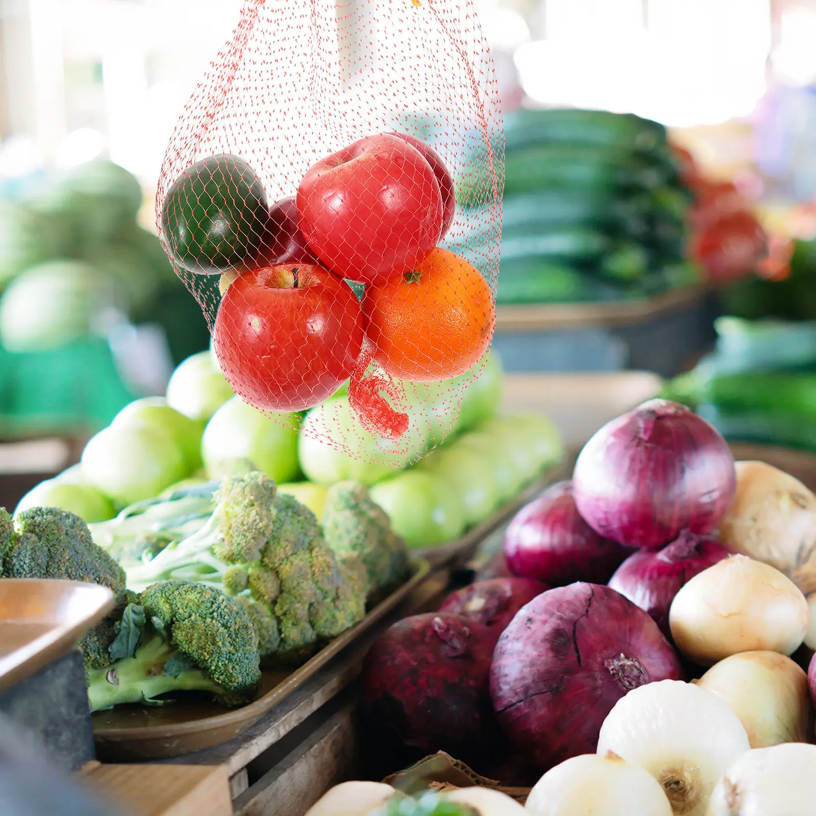 100 Buah Tas Jaring Semangka T - Produce Bag Reusable Mesh ulasan dan harga
