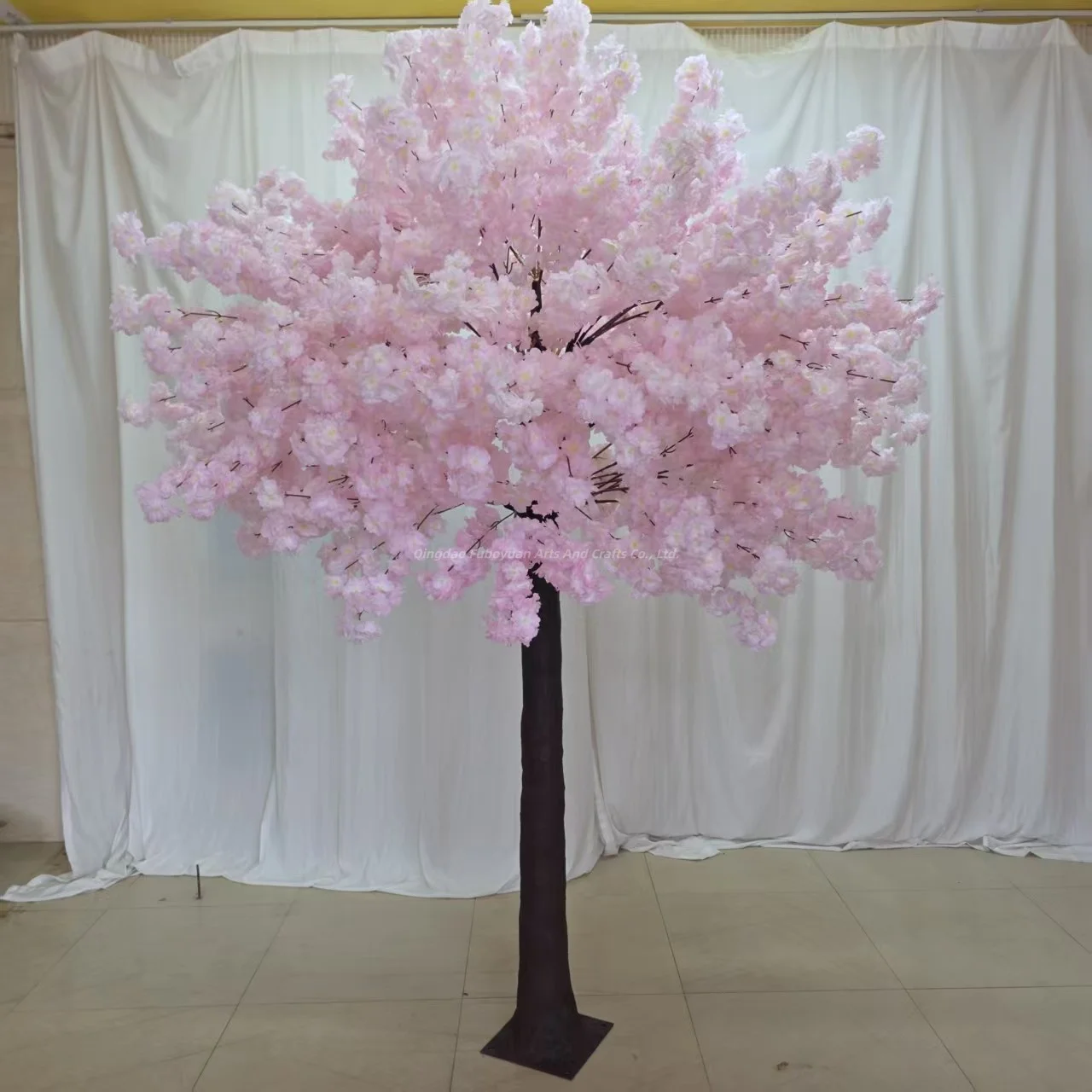 Romantic Style Artificial Pink White Cherry Blossom Tree  for Wedding Christmas Graduation Decor-Indoor/Outdoor