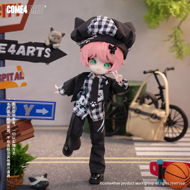 COME4FREE مواء Dailies سلسلة BJD ملابس دمى الزي مجموعة ل OB11 1/12 مقياس تحصيل إكسسوارات دمي #3