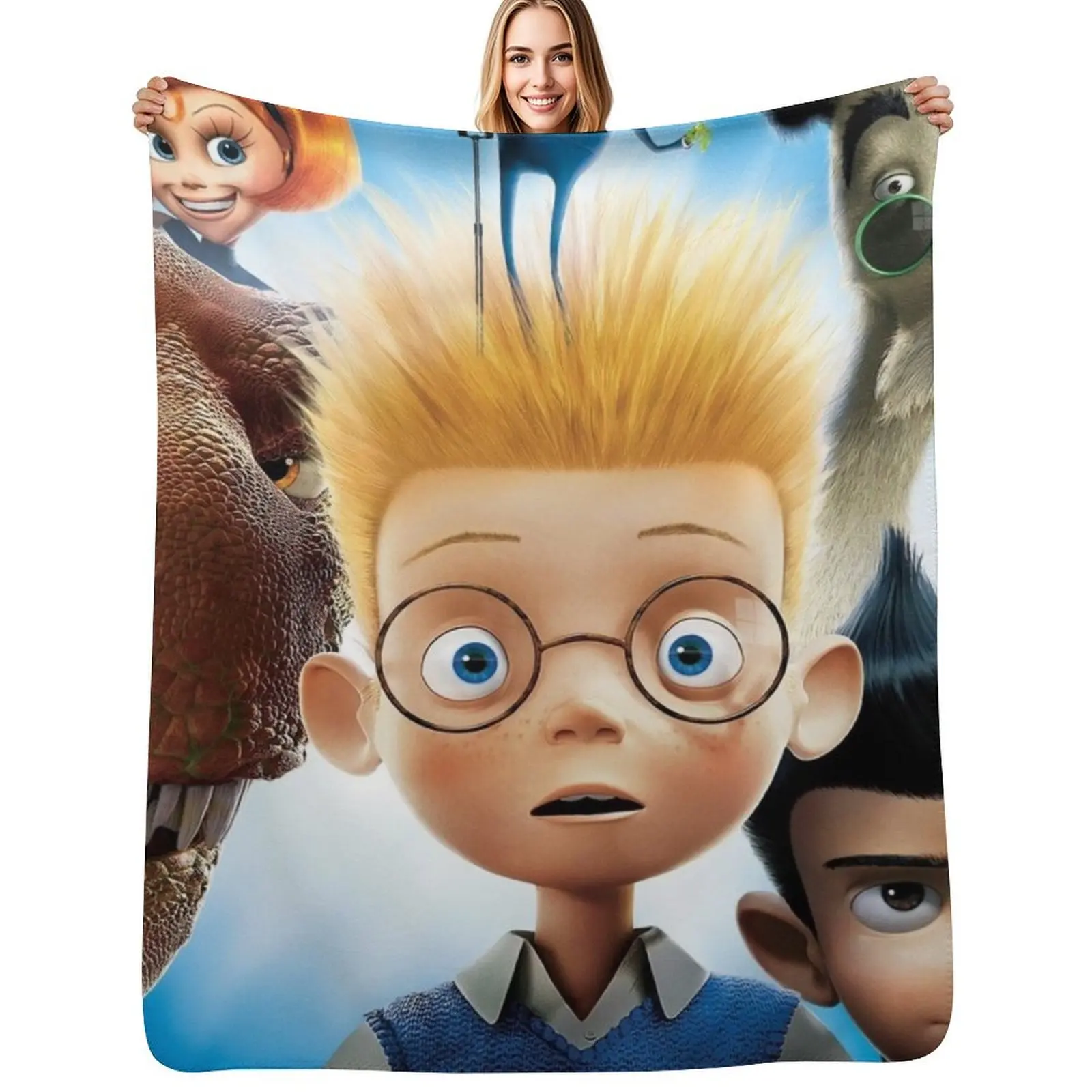 

meet the robinsons Throw Blanket Ultra Plush Cozy Blanket for Napping Sleeping