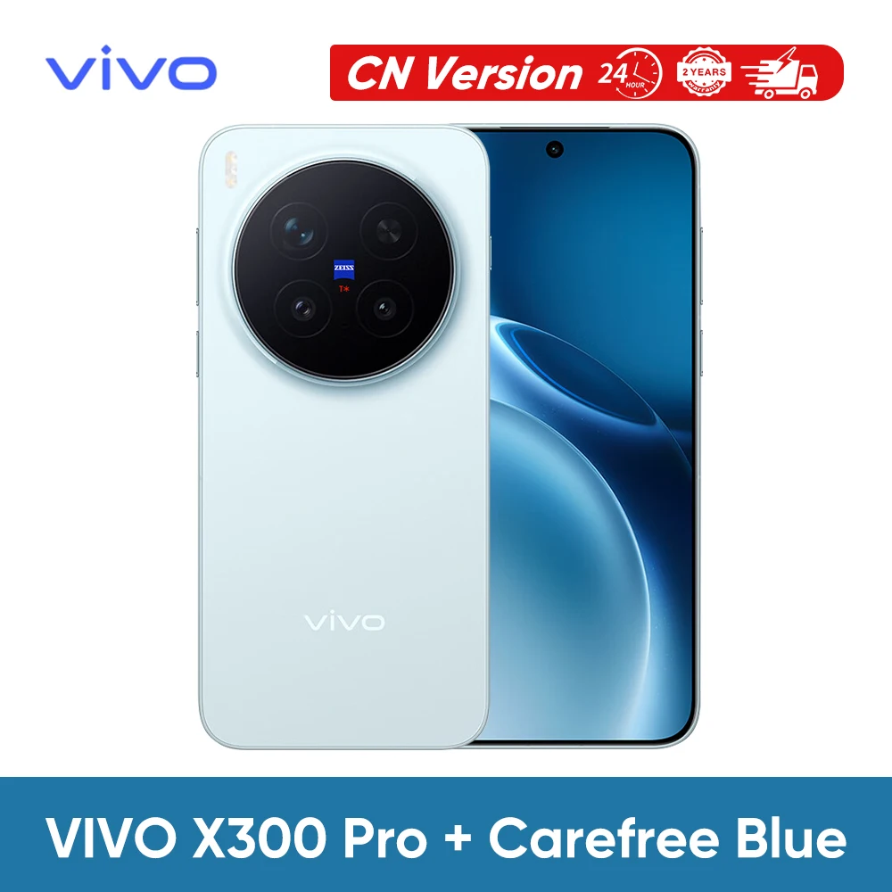 VIVO X300 Pro 5G Smartphone Dimensity 9500 6510mAh 90W FlashCharge 6,78″ AMOLED-Display 200MP ZEISS APO Teleobjektiv-Kamera NFC OTG