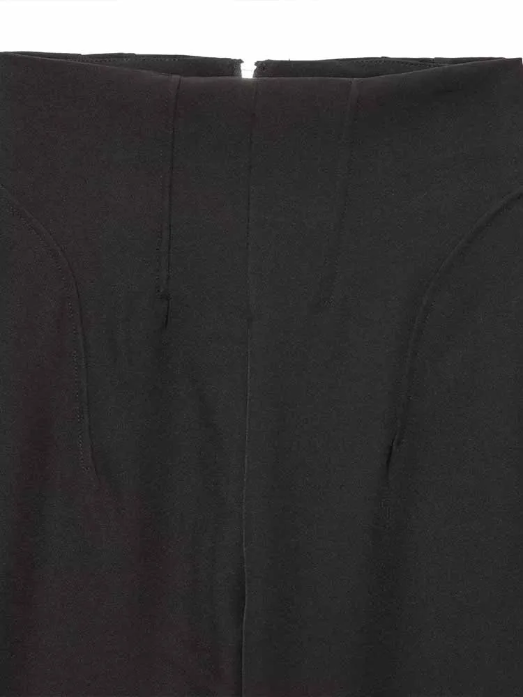 النمط الأوروبي والأمريكي الخريف أزياء جديدة الملابس النسائية منتصف الخصر تنوعا نسخة البالون المتدفقة السراويل السراويل #3