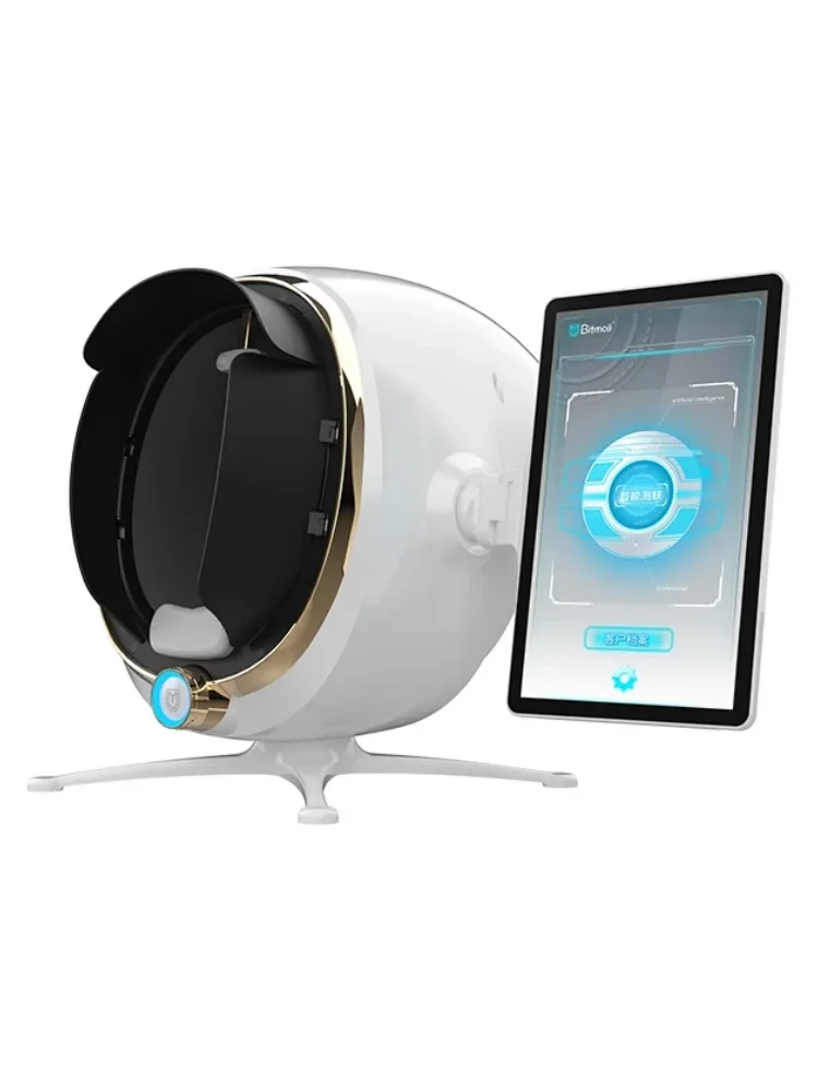 

3D Skin Scanner Care Facial Analyzer Monitor Machine Magic Mirror Portable Testing English Detector Face Camera Test Analysis