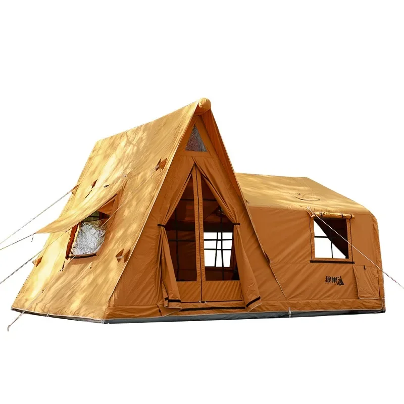 TC Technology Cotton Triangle Quick Open Travel Air Column Camping Tent y