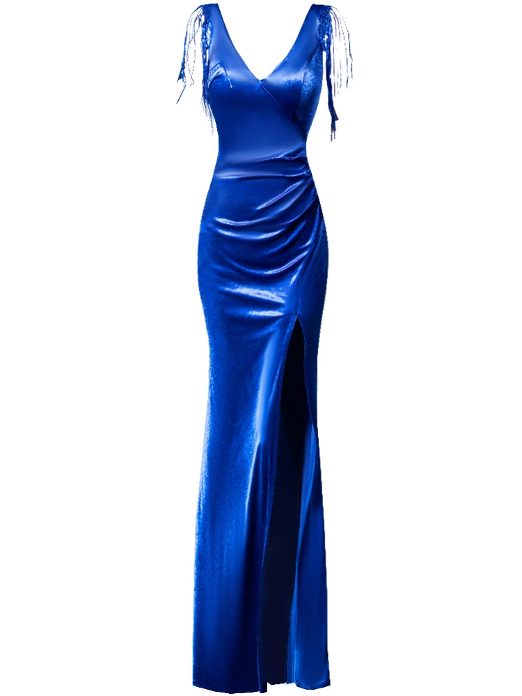 Temperament Evening Dress for Women Luxury Banquet Annual Meeting Light Luxury, Small and Sexy Night Club Fishtail Dress