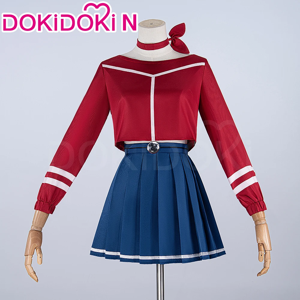 متوفر في المخزون أزياء ميتا التأثيرية لعبة MiSide【XS-3XL】DokiDoki-N فستان نسائي موحد ميتا كوسبلاي قبعة قفازات مقاس كبير