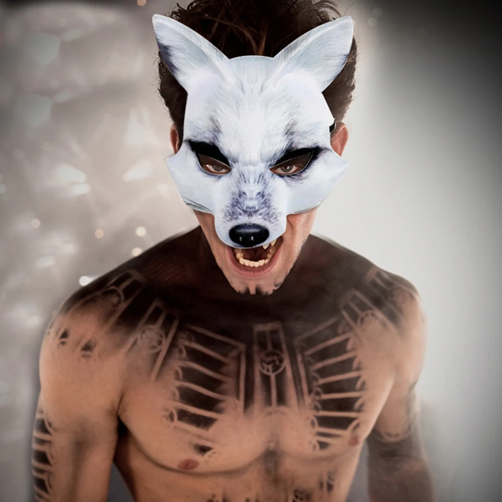 

Fox Mask Cosplay Animal Face Faux Facial Costume Masks Decorative Delicate Party The