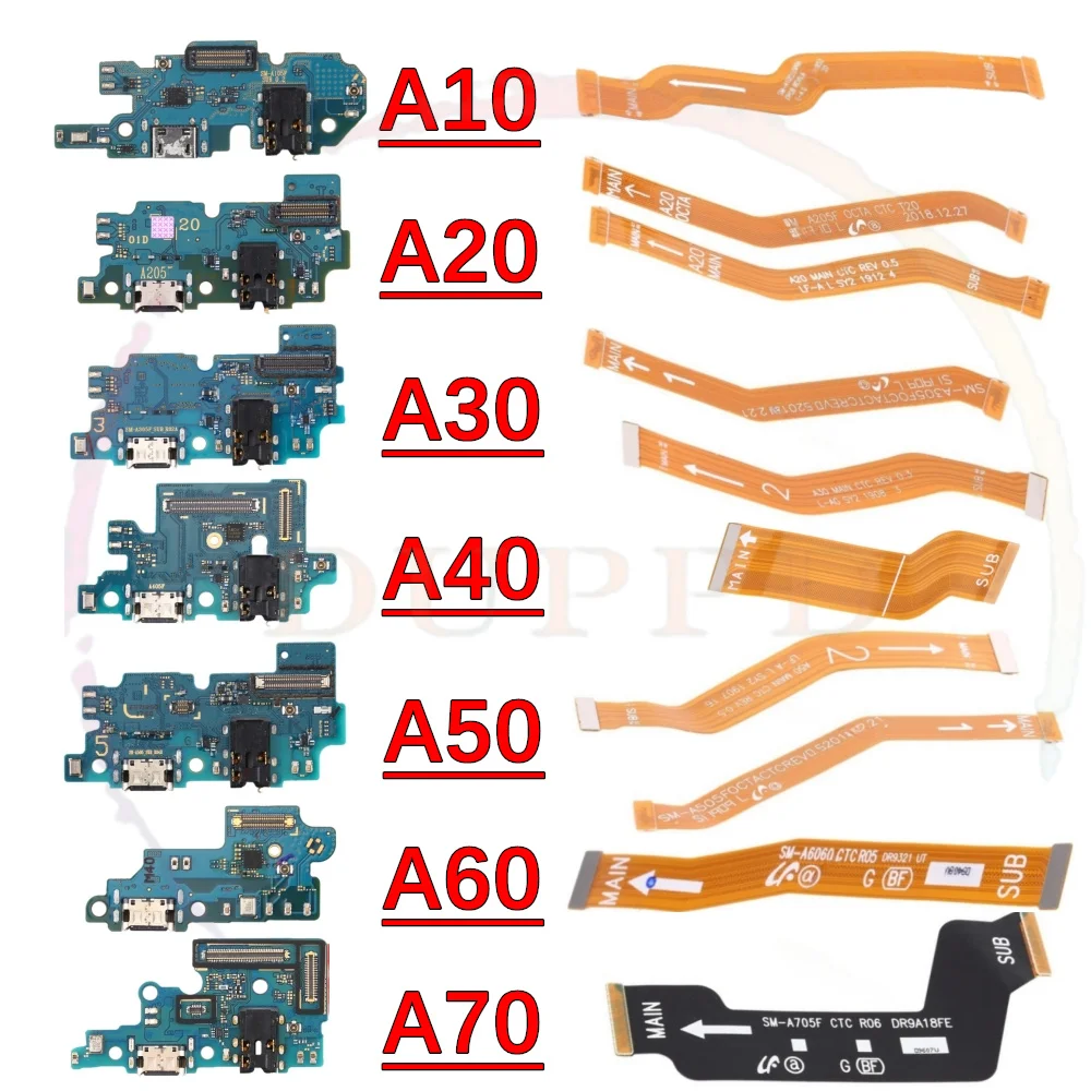 NEW USB Charging Port Dock Board Connector Main Motherboard Flex Cable For Samsung Galaxy A70 A60 A50 A40 A30 A20 A10