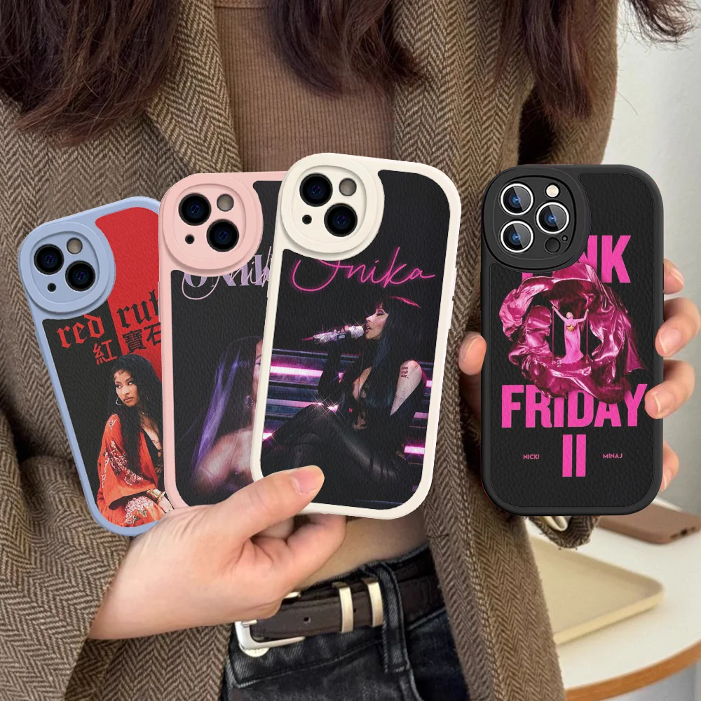 N-Nicki M-Minaj Rapper Pink Friday 2 Phone Case Hard Leather For IPhone 16 15 14 13 12 Mini 11 14 Pro Max Xs X Xr 8 Plus Fundas