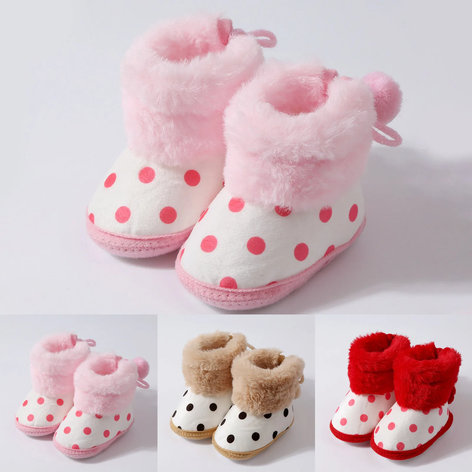 

Booties for Babies Baby Girls And Boys Warm Shoes Soft Booties Soft Comfortable Toddler Shoes Warming Baby Boy Shoes 6-12 Months