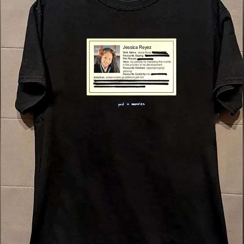 Nueva camiseta del álbum Jessie Reyez 'Paid In Memories' negra S 5Xl Fan