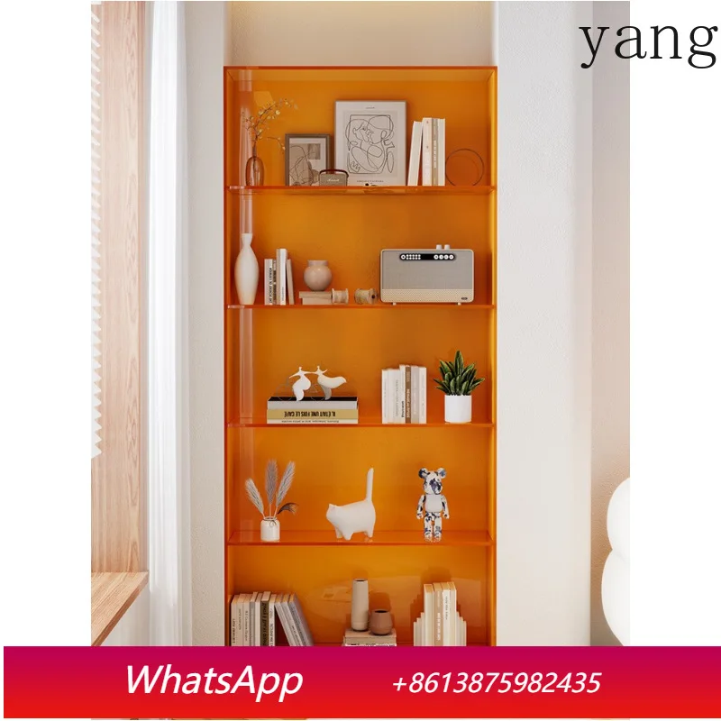 

LH light luxury multi-layer bookshelf home living room integrated transparent bookcase simple floor