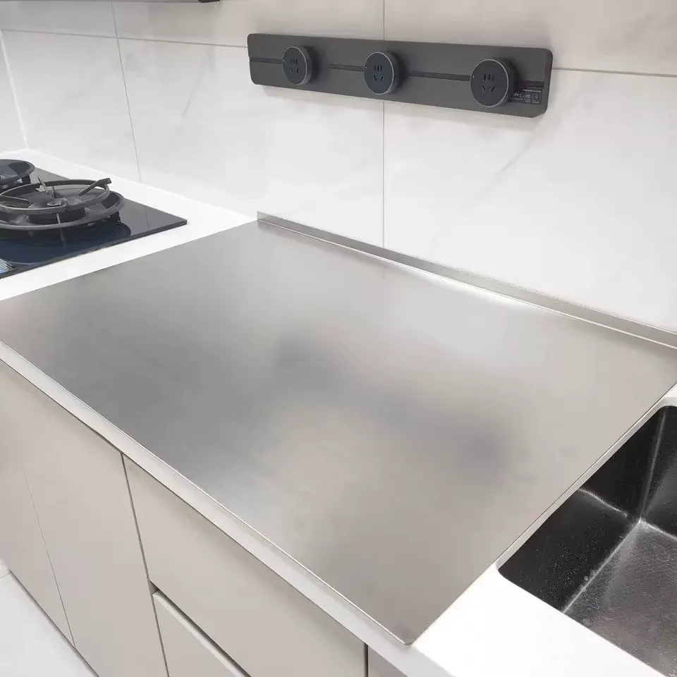 316 Stainless Steel Cutting Board Kitchen Anti Mold Chopping Board Large Custom Dough Kneading Panel