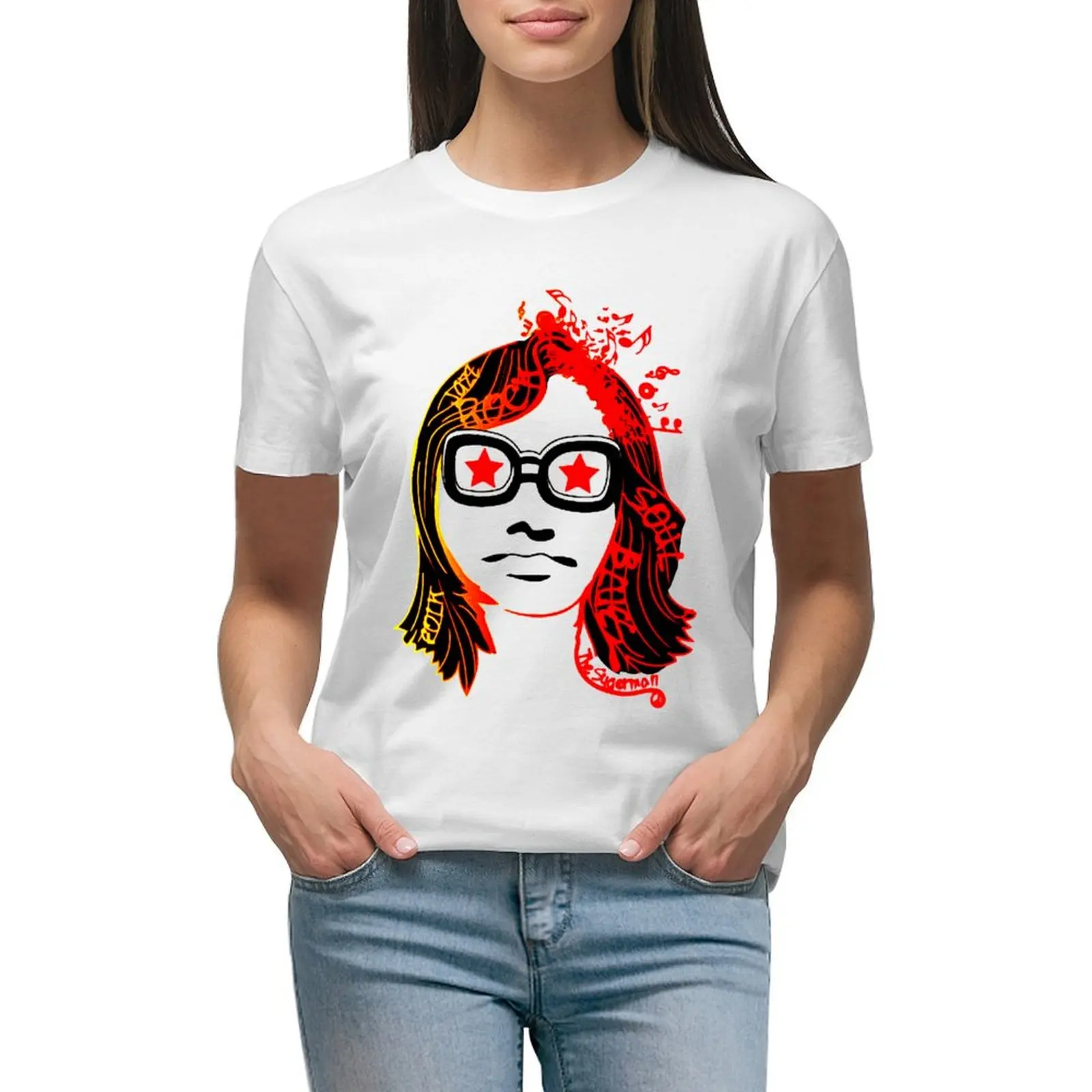 

sixto rodriguez art T-shirt kawaii clothes summer tops t shirt dress Women