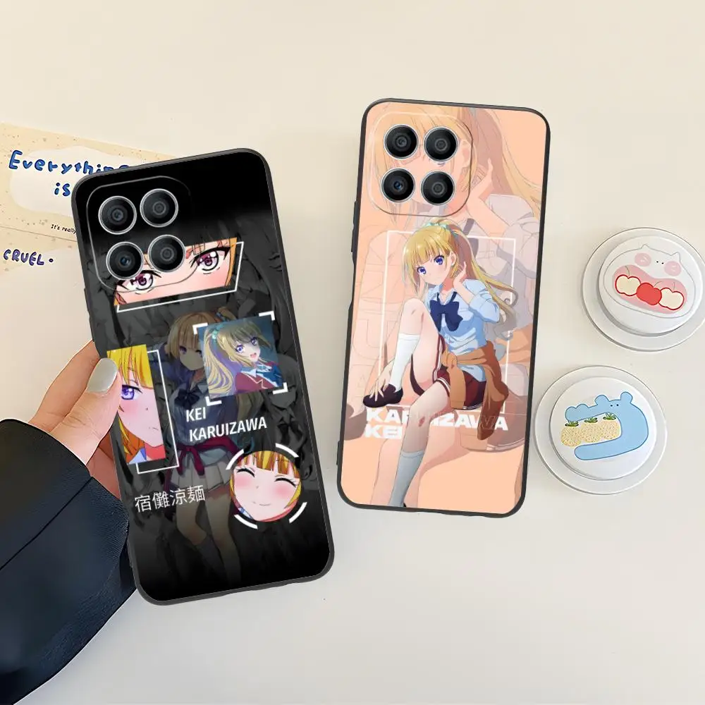 

Classroom Elite Karuizawa Kei Phone Case for Honor 90 80 70 60 50 30 20 10 9 8 7 Pro S SE Lite 5G Black Cover Luxury Pretty