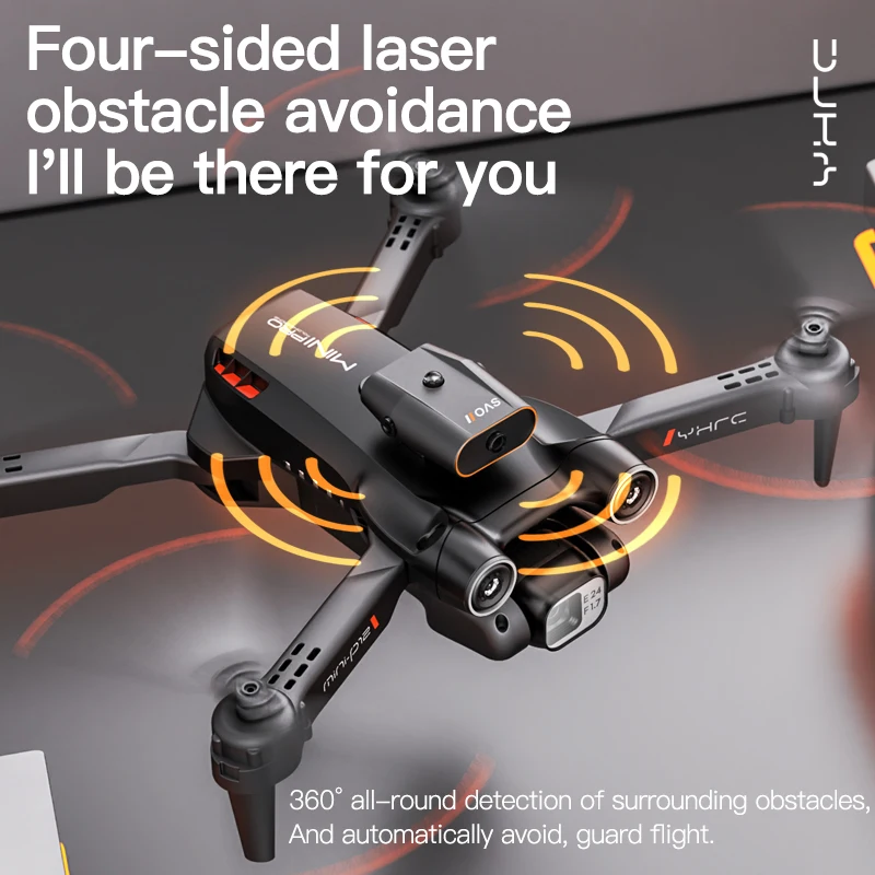 P12 Mini Drone 8K HD Dual Camera Drones Professional Wifi FPV Obstacle Avoidance Foldable Quadcopter Gift Toy Rc Distance 1000M