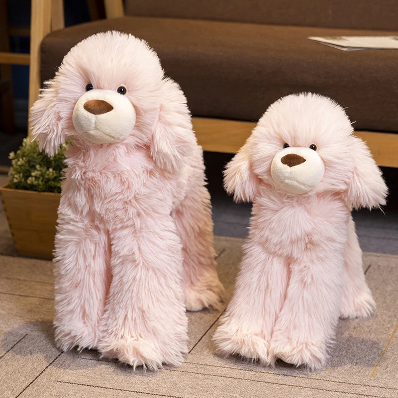 40/50cm Long Hair Dog Stuffed Puppy Plush Toy Girls Birthday Gift Home Decoration for Children Present