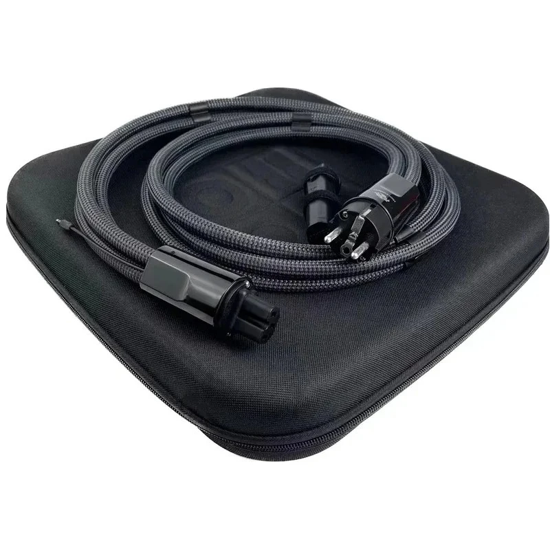 Audio Power wire High Current Solid PSS Sil-ver C13 C15 Amp A-C Power Cord U-S & EU Plug