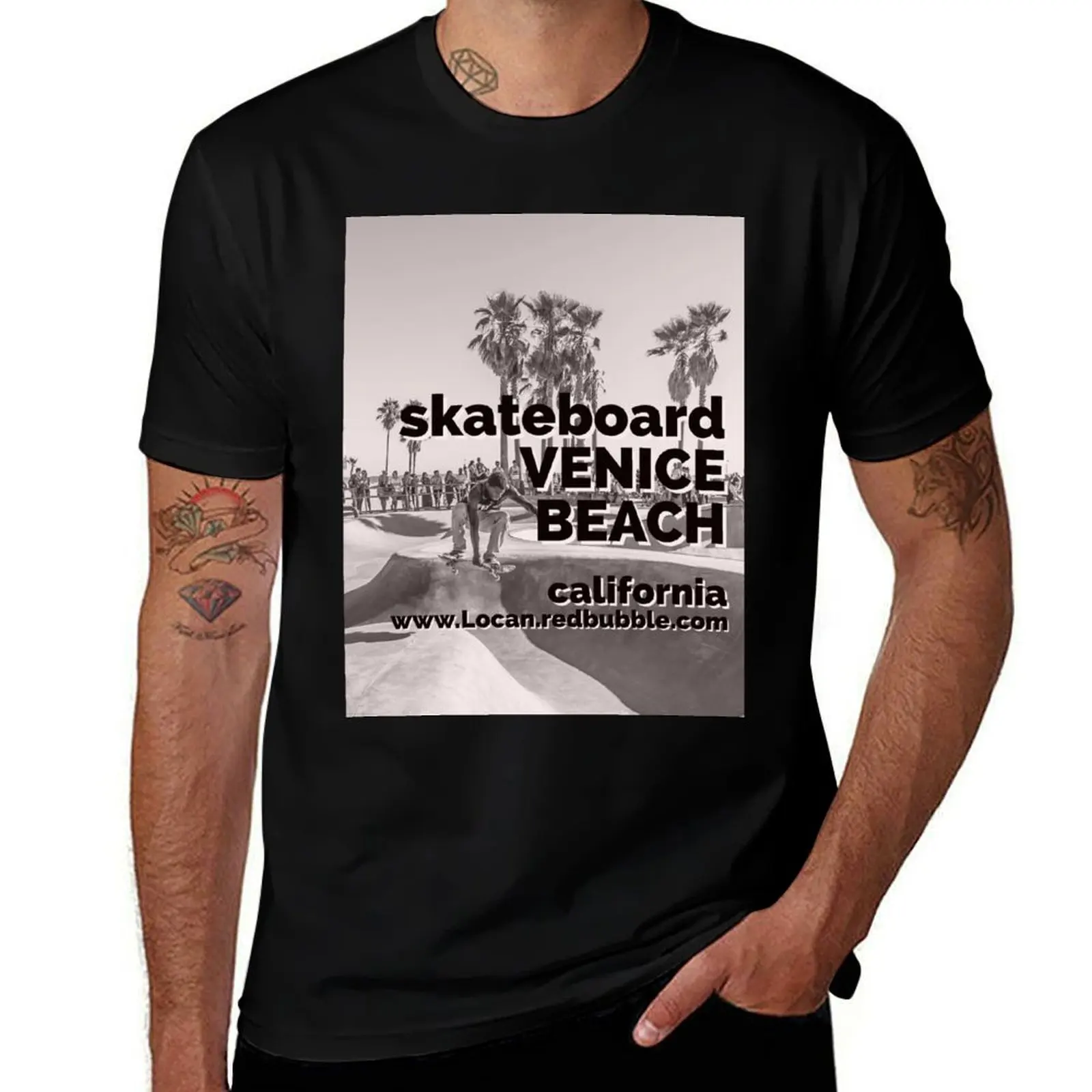 

skateboard VENICE BEACH california 003 T-Shirt g man t shirts for men t shirts with prints T-Shirt