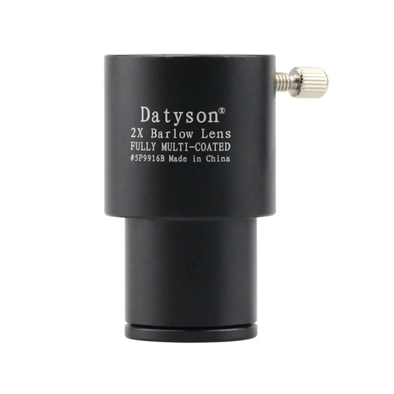 Datyson Astronomical Telescope Accessories 0.965 Inches 2X Multiplier Barlow Lens All Metal Optical Glass