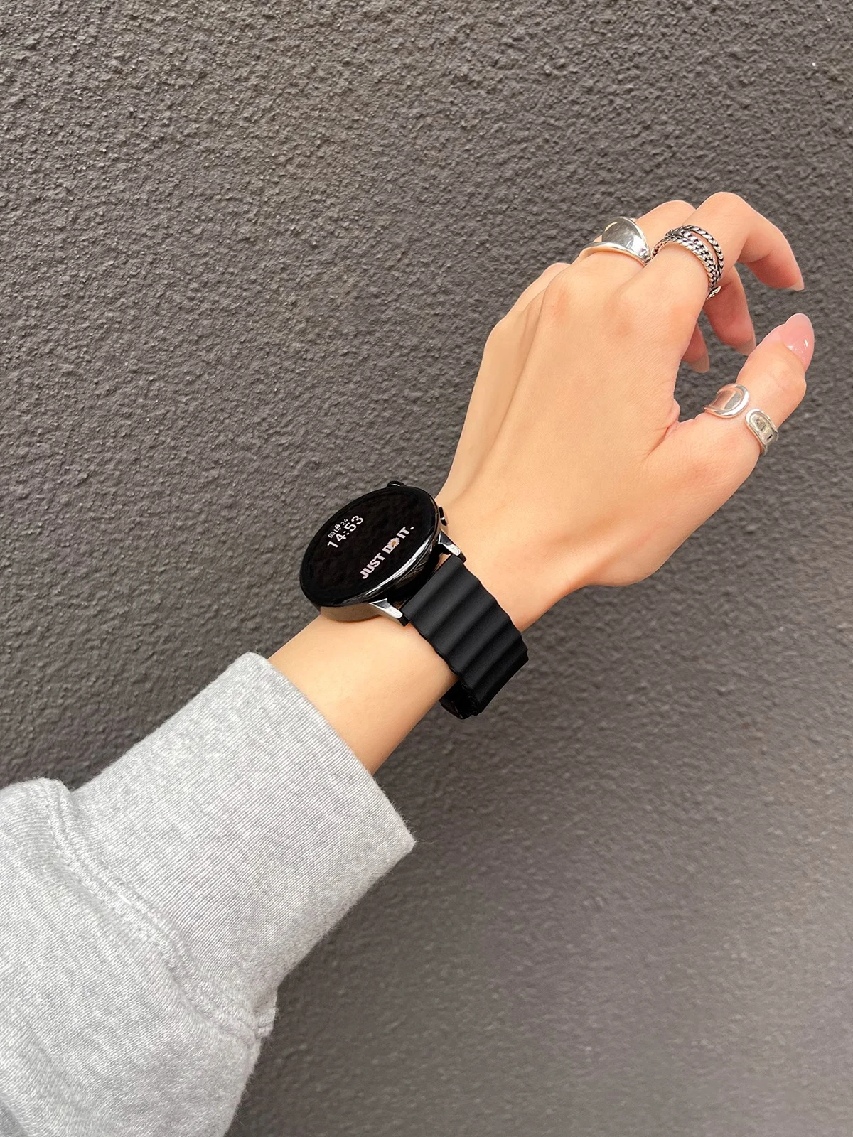 22 mm 20 mm Ozean-Silikonarmband für Samsung Galaxy Watch 7 6 5 4 40 mm/44 mm Magnetband für Galaxy Watch 6 Classic 43 mm 47 mm – Detail 12