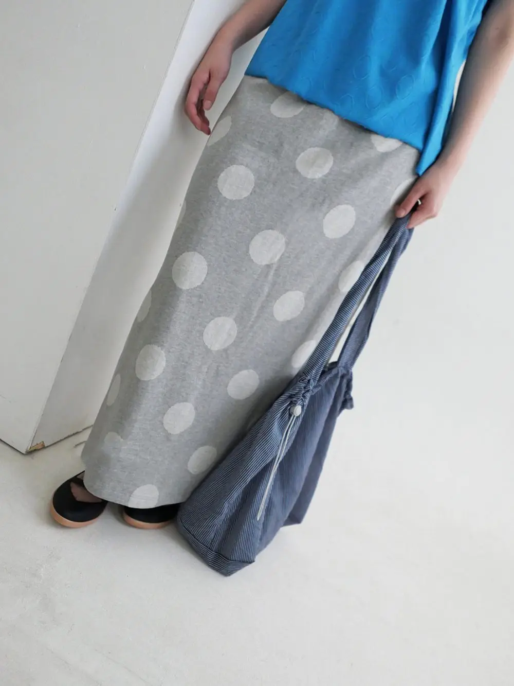 2026 new heart-shaped polka dot printed elastic waist with ruffle edges, casual, simple, sweet and versatile half length skirt