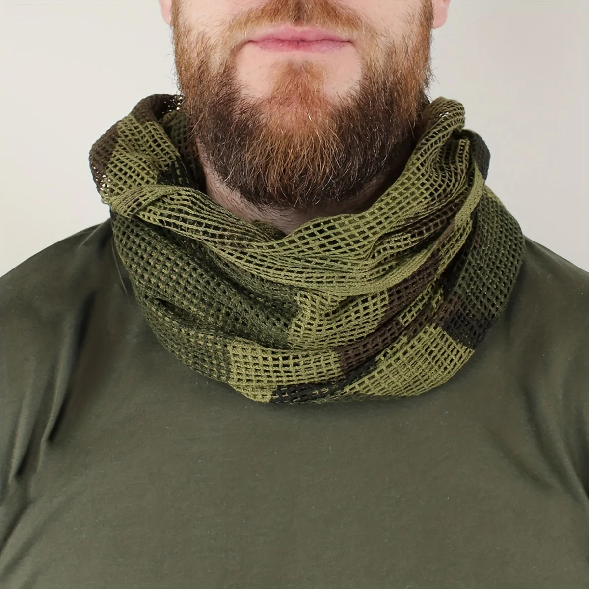 2024 New Classic Camouflage Tactical Scarf Multifunctional Breathable Mesh Scarf Outdoor Sports Mask Bandana Neck Cover