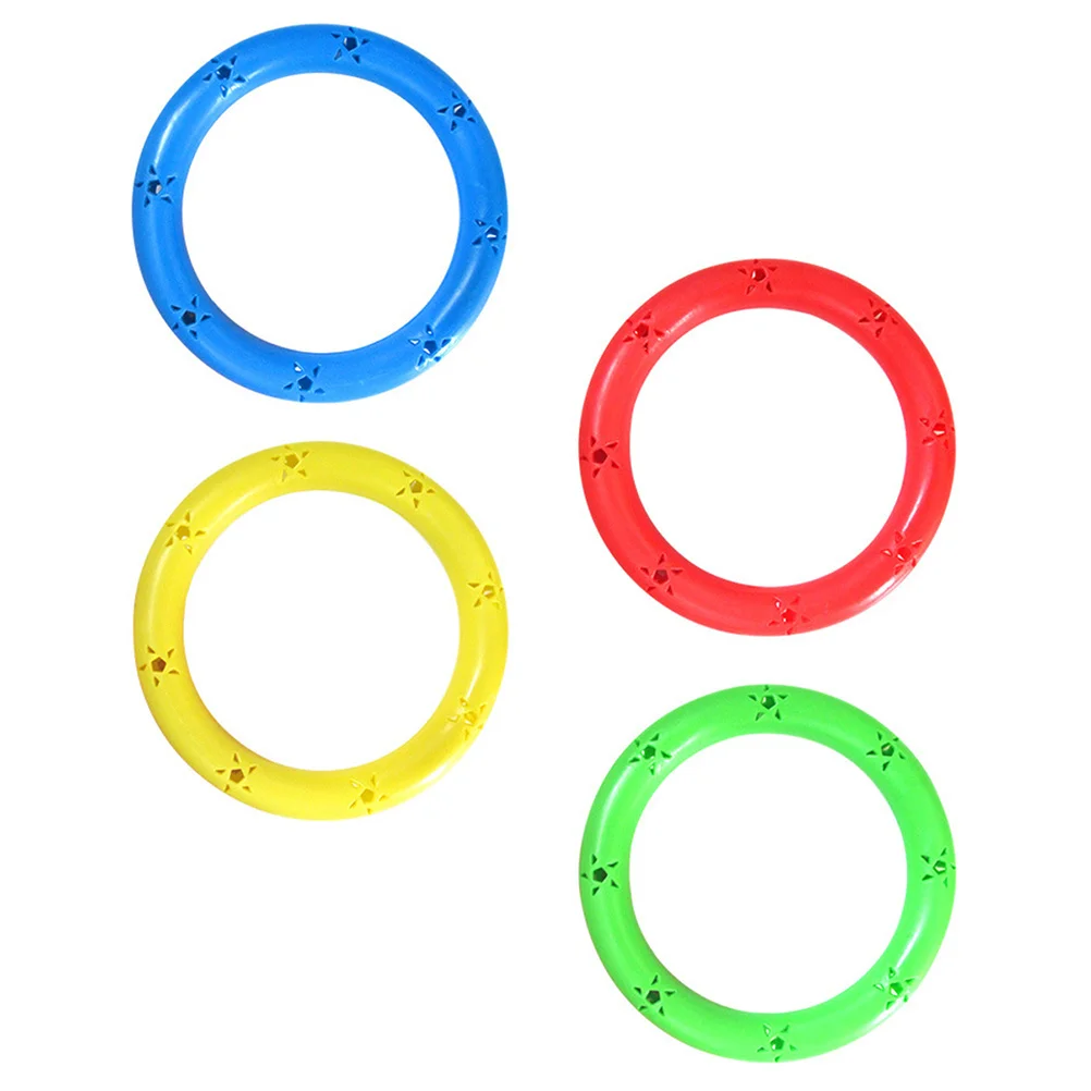 4Pcs Leichte Kunststoff Kinder Rassel Ring Kleine Übung Ausrüstung Gymnastik Dance Cheer Fans Cheerleader Kinder Rassel Ring