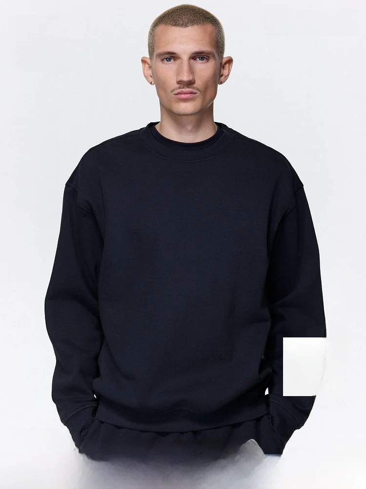 

Мужская модная повседневная толстовка свободного кроя H&M 308076 с круглым вырезом, цветная, из весенней коллекции