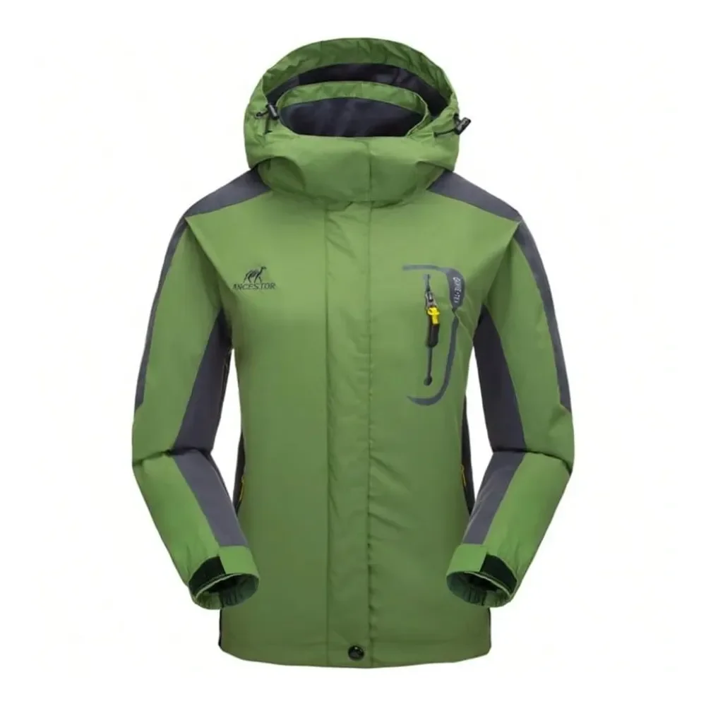 

Womens Hooded Waterproof Rain Jacket Windproof Windbreaker Outdoor Raincoats For Gardening Hiking